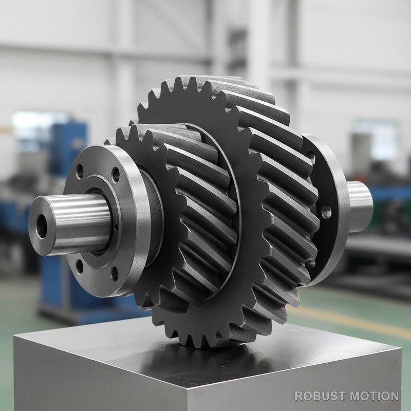 Heavy Duty Spiral Bevel Gear Set dengan Kekerasan HRC 58?? 62 dan DIN3965 Kelas 5?? 8 Standar untuk Transmisi Daya sudut poros 90 °