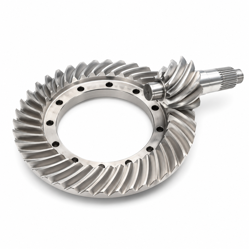 Keakuratan Tinggi 20CrMnTi Spiral Bevel Gear Set dengan Diameter Pitch Disesuaikan untuk Kotak Transmisi