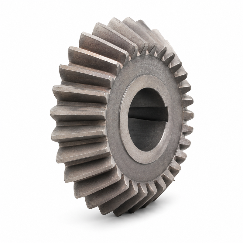 Custom Made High Durability Spiral Bevel Gear dengan Carburizing dan Quenching untuk Mesin Industri