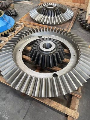 Antirust Helical Bevel Gear Spiral Dengan Perlengkapan Akhir Permukaan yang Dibutuhkan