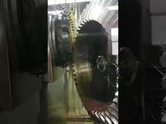 Gigi Spiral Miring Besar Presisi Tinggi Untuk Aksesori Peredam Mesin Crusher